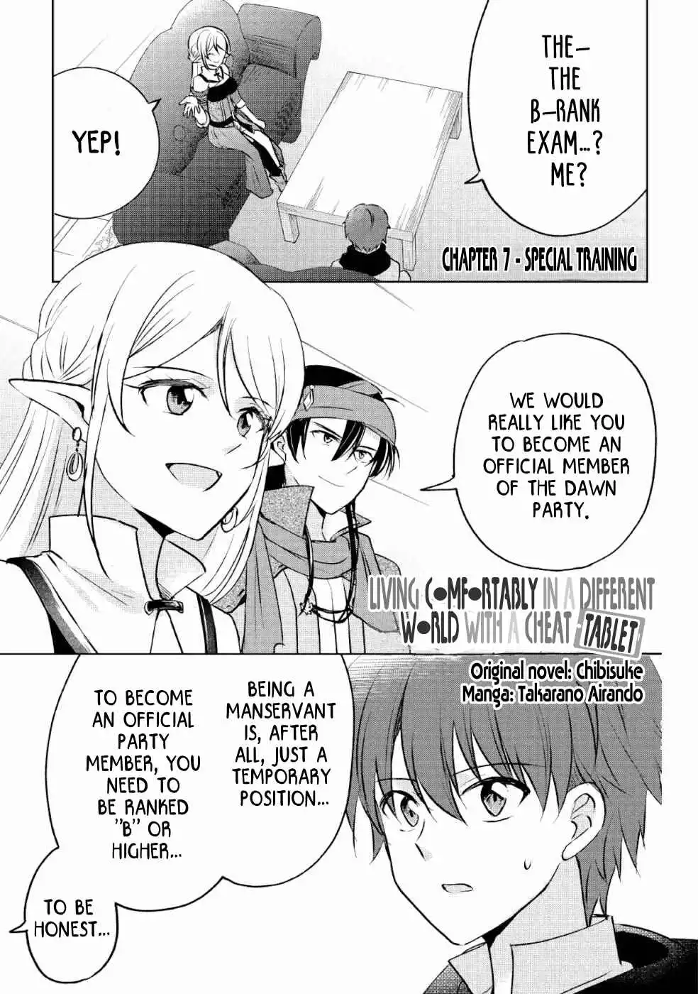 Living Comfortably In A Different World With A Cheat Tablet Chapter 7 1